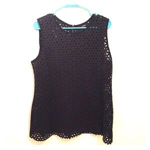 Alfani laser cut top. Size large.